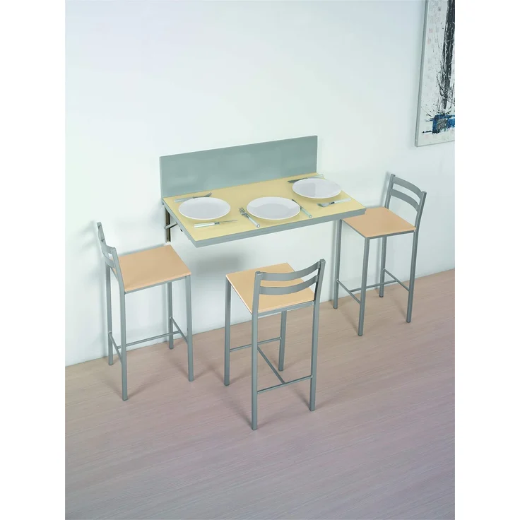 ASTIMESA Küchentisch, Wandmontage, Beige, 50 x 90 cm