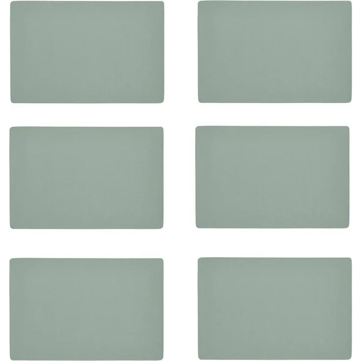 Zeller Present Platzset, (Set, 6-St), Kunstleder, metallic, 30x45 cm