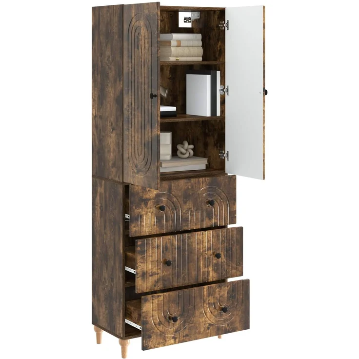 vidaXL Schrankset 2 pcs 66 x 34,5 x 90 cm Holzwerkstoff 3416462 – Bild 2