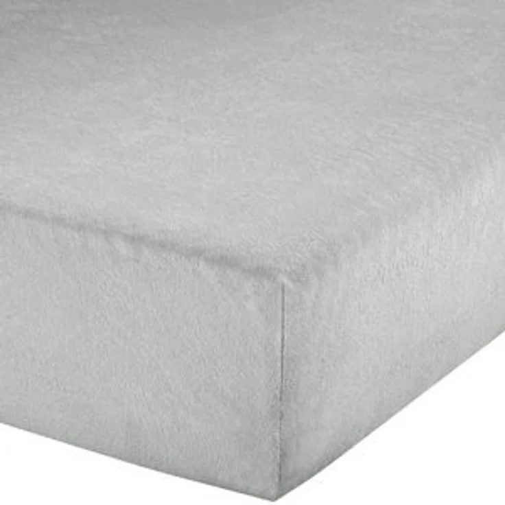 Erwin Müller Spannbettlaken Spannbettlaken "Erding", Frottee, Gummizug: Rundumgummi, (1 Stück), Frottee-Stretch Uni, Silber, Spannbettlaken | 90x190 - 100x200 cm – Bild 6