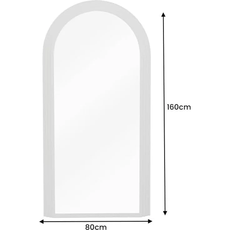 riess-ambiente Spiegel ART DECO 160cm greige (Einzelartikel, 1-St), Flur · Kunststoff · Rahmen · Rundbogen · Ganzkörper · Groß · Modern – Bild 7