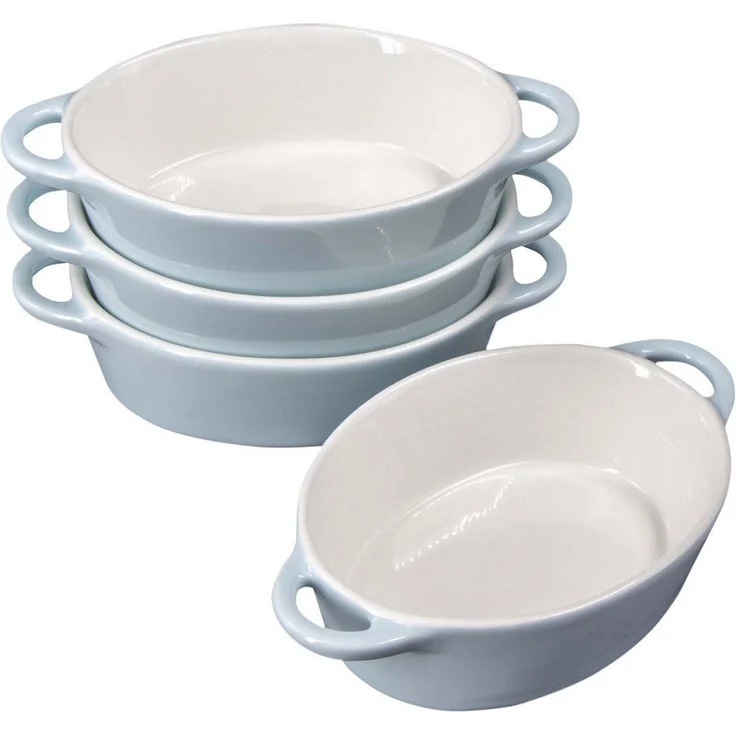 KVOTA Auflaufform 4-er Set oval 300ml MINI je 1 Portion, Keramik, Hochwertige Keramik – Bild 2