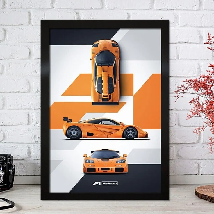 Poster Formel 1 Rennfahrer Legenden Rennwagen · Deko Print ohne Rahmen - D / 40x50 cm – Bild 3