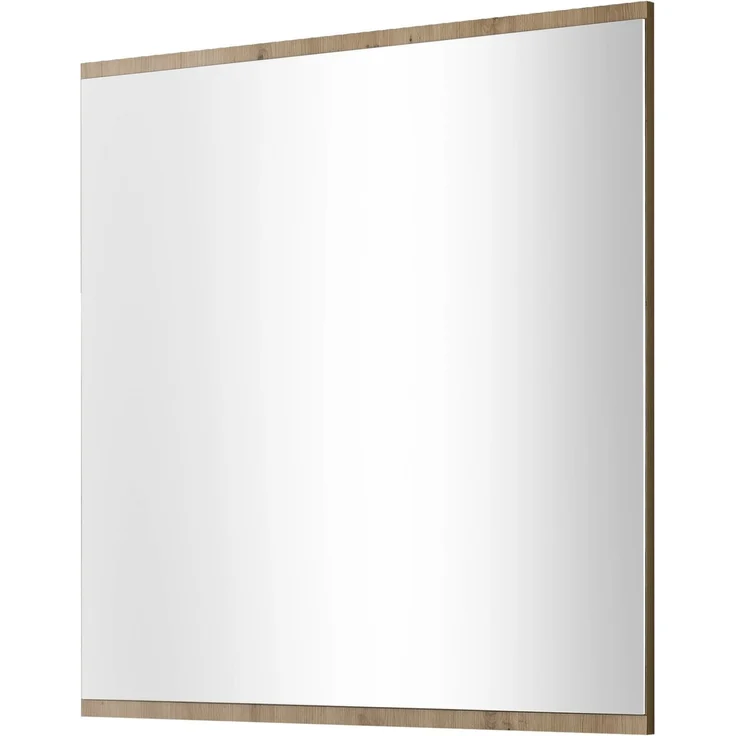 XORA 'VOLANO' Spiegel Grundplatte Artisan Eiche Dekor, Melamin braun, 80 x 80 x 2 cm, gehärtetes Spiegelglas – Bild 3