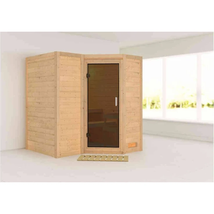 Karibu Sauna Sahib 1 ohne Ofen Energiespartür – Bild 5