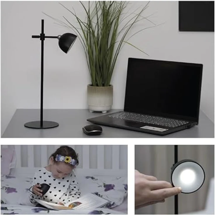 EMOS LED Akku-Tischlampe SOPHIE 4in1, dimmbar, 4,2W, 200lm, 33h Leuchtdauer, schwarz, Z7635B – Bild 5