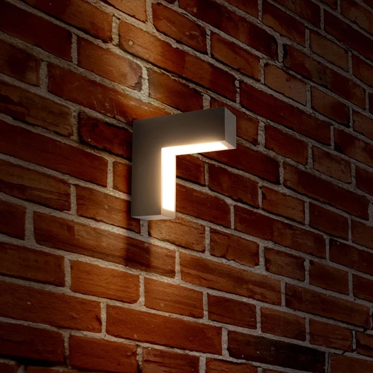 Außenwandleuchte LED Wandleuchte Außen Wandlampe Wandstrahler Anthrazit 1163197 – Bild 3