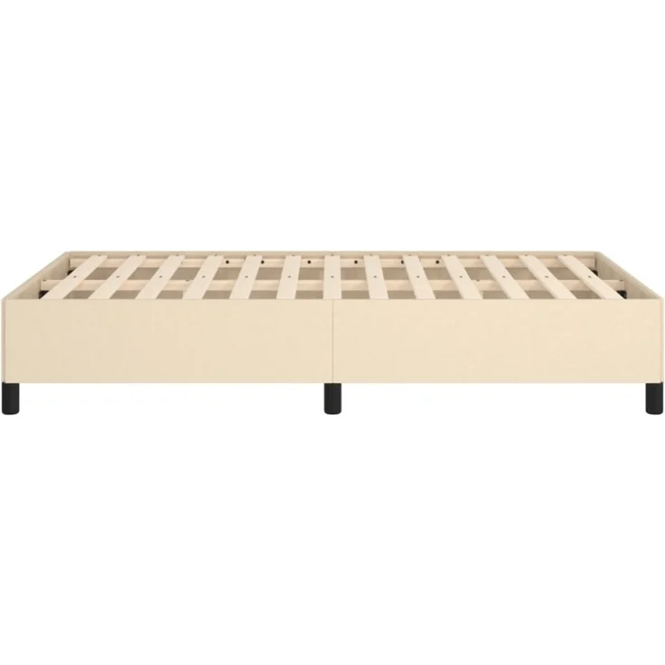 vidaXL Polsterbett, Stoff, 33,5 cm, Creme, 120x190 cm – Bild 6