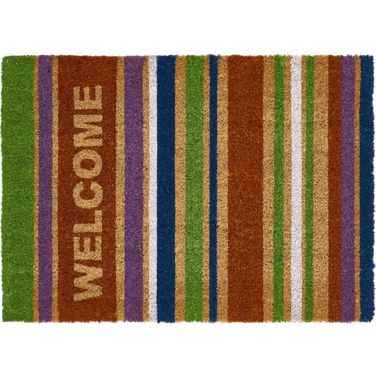 Fußmatte Kokos Welcome 40 x 60 cm Stripes