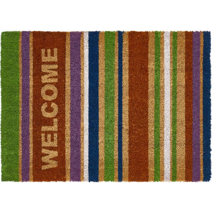 Fußmatte Kokos Welcome 40 x 60 cm Stripes – Bild 1
