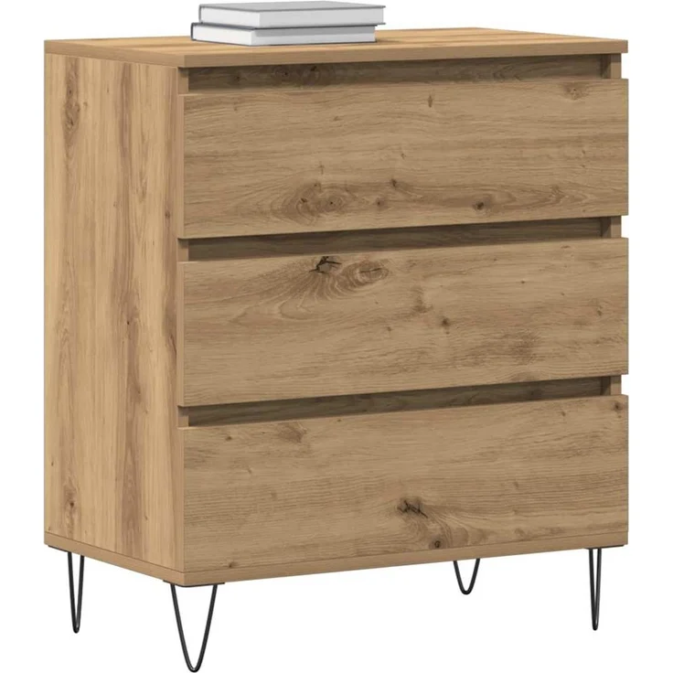 vidaXL Sideboard Artisan-Eiche 60 x 35 x 70 cm Holzwerkstoff 863496 – Bild 2