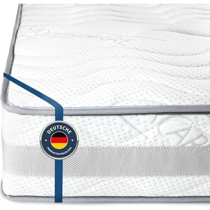 BMM Matratze 140x200 cm Komfort 23 H4 extra fest/Kaltschaummatratze/ergonomische 7 Zonen Matratze Höhe 23cm Komfort 23 / Matratzen produziert in Deutschland – Bild 2