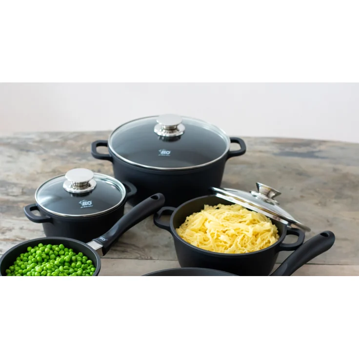 ELO 15220 ALUCAST Kochtopf Ø 20 cm mit Glasdeckel, 2,0 Liter, Aluguss, induktionsfähig / PFAS-frei – Bild 6