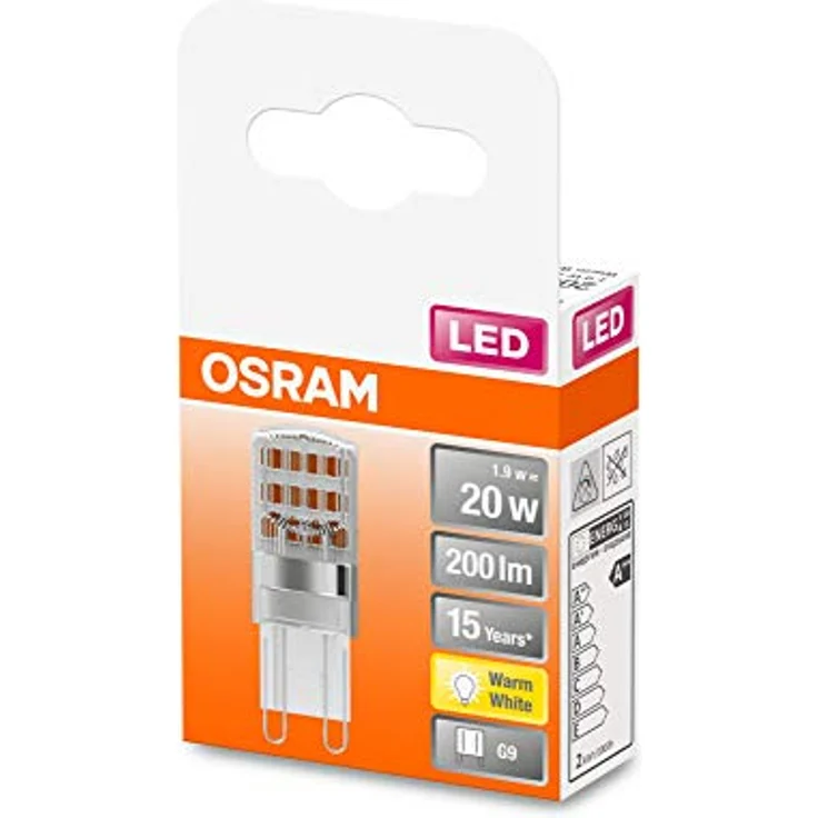 OSRAM LED-Stiftsockellampe G9, 1,9W, warmweiß 2.700K, klar, nicht dimmbar – Bild 2