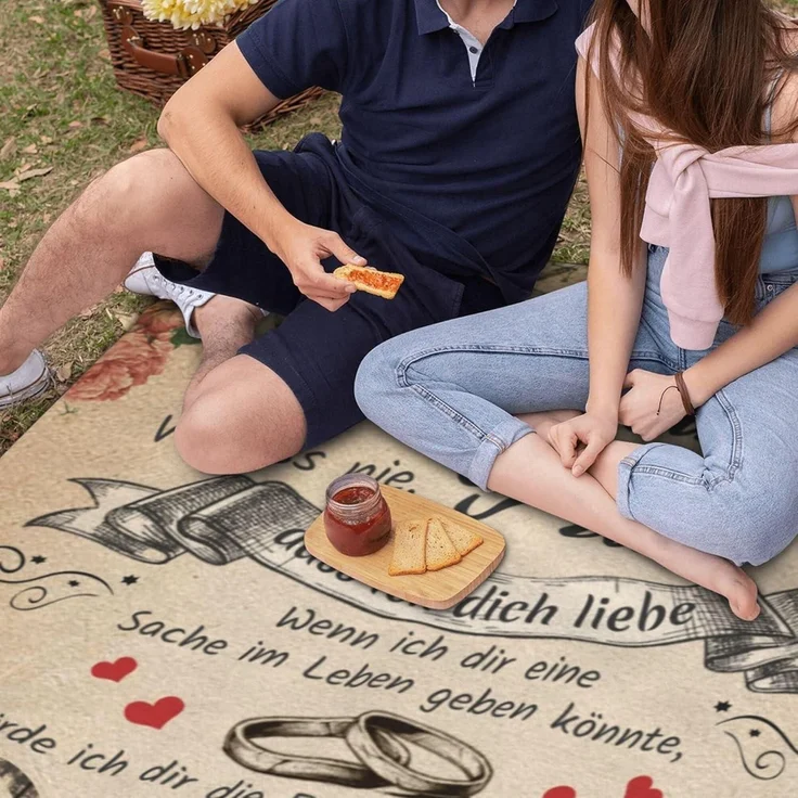 Fleecedecke 150x200cm Hochzeitsgeschenk Frauen Geschenke 04 150x200cm – Bild 7