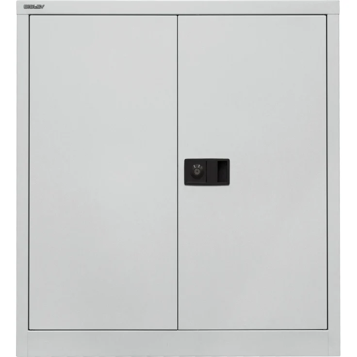 Bisley 'Universal' Flügeltürenschrank, Oxfordblau / Lichtgrau, 100 x 40 x 91,4 cm, 1 verzinkter Fachboden – Bild 3