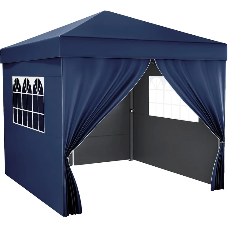 YITAHOME 3X3M Outdoor Pop Up-Pavillon mit Seite Faltpavillon, Wasserdichter Faltbarer Gartenpavillon Für Alle Jahreszeiten Camping Pavillon Anti-uv Mit Kostenlosen Höhenverstellbaren Für Party Märkte – Bild 2