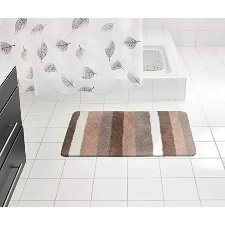 Ridder Badematte Carl beige, Höhe 55 mm, 100% Polyester-Microfaser – Bild 2