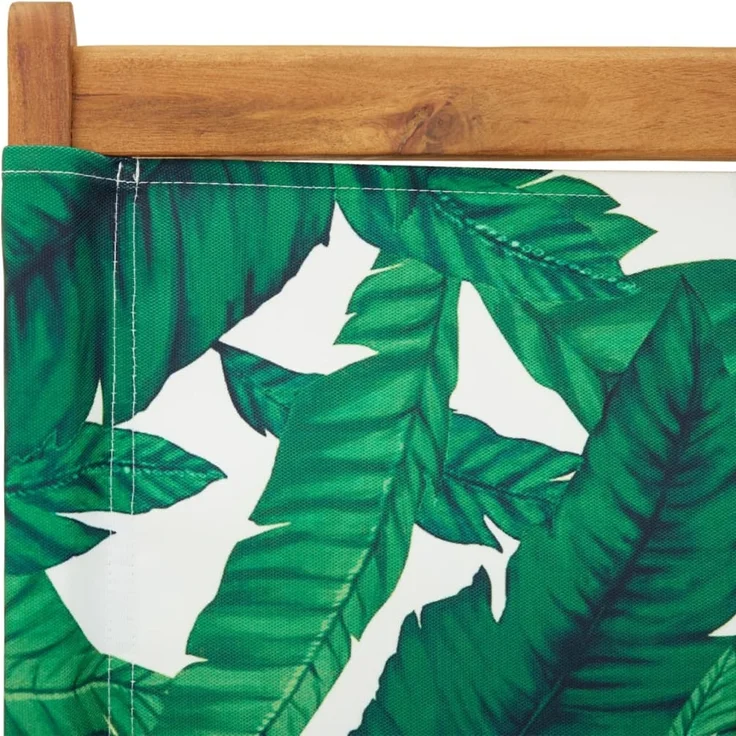 vidaXL Gartenstühle 8 Stk. Klappbar Grün Stoff und Massivholz 3214651 – Bild 9