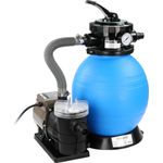 MONZANA® Sandfilteranlage mit Vorfilter 7 Wege Ventil XL Tank 9.600 l/h