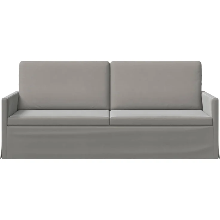 vidaXL 3-Sitzer Sofa Hellgrau 190 x 81 x 82 cm Samt (V) 42041120 – Bild 2