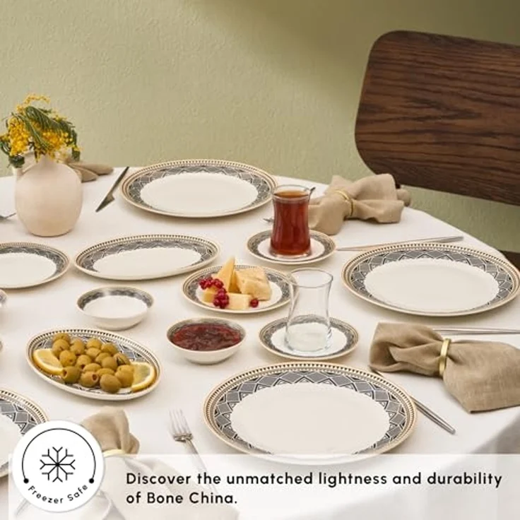 Karaca Frühstücksteller Karaca Globe 26-Teiliges 6-Personen Frühstücksgeschirr – Bild 4