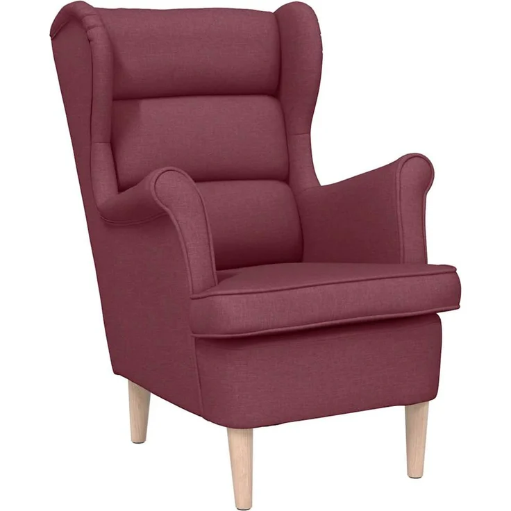 Sessel wohnzimmer, Relaxsessel, Fernsehsessel Weinrot 74x84x100 cm Stoff – Bild 2