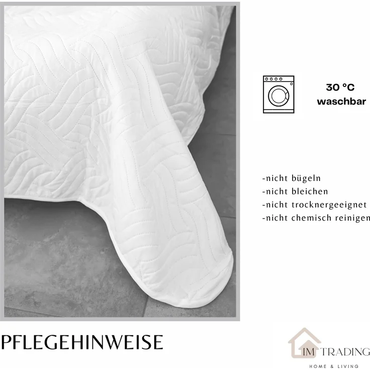 Elegante einfarbige Tagesdecken, Sofaüberwurf 240x220 cm aus 100% Polyester Bordeaux – Bild 7