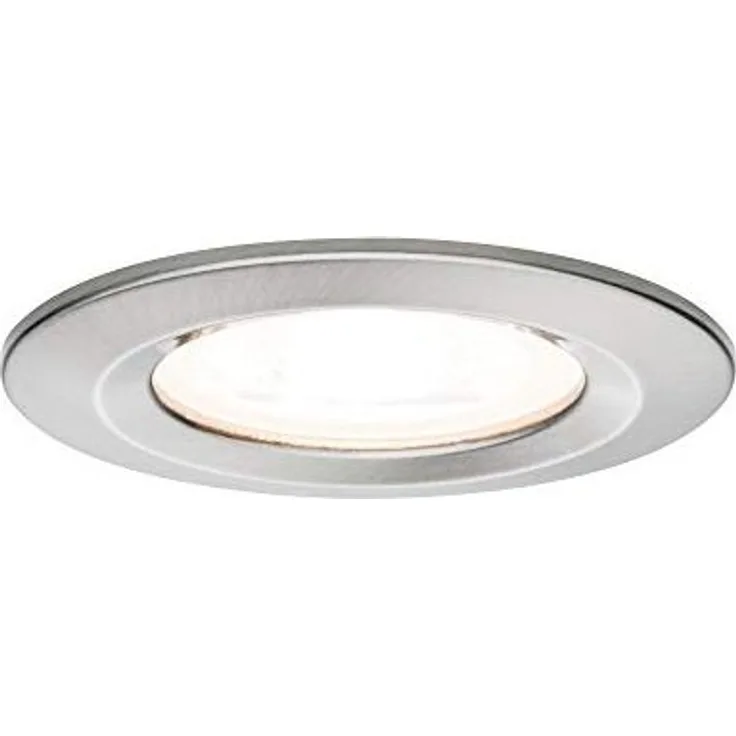 Paulmann No. 93599 Einbauleuchte LED Nova IP44 rund 7W GU10 Eisen 3er-Set dimmbar
