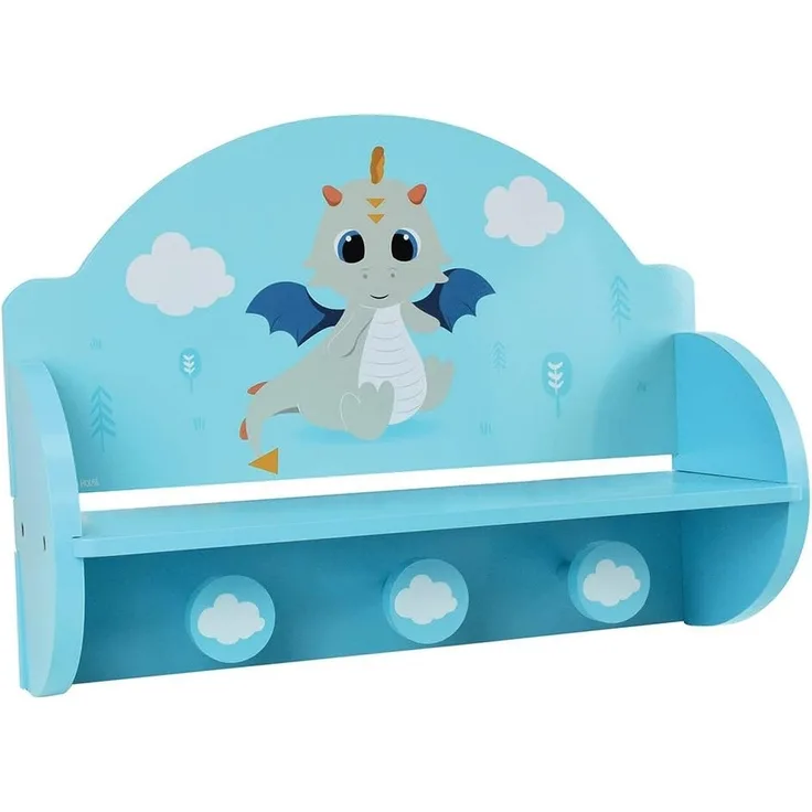 Fun House 713338 Leon Le Dragon Kleiderständer für Kinder, H 33 x B 45 x T 14 cm, PM