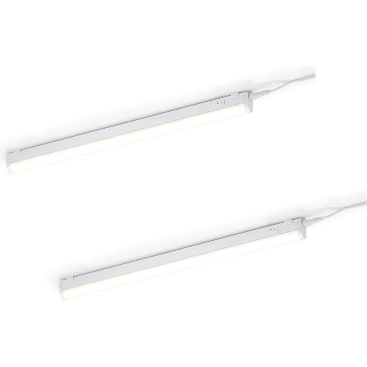 2er SET LED Unterbauleuchten mit Schalter & 230V Direktanschluss, Länge 51cm – Bild 2