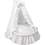 Amigos Ausstattung für Stubenwagen oder Bollerwagen Weiss mit weisser Kante inkl. Matratze