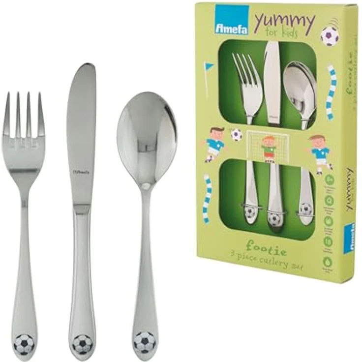 Amefa 3-tlg. Kinderbesteck-Set Footie 439150 – Bild 2