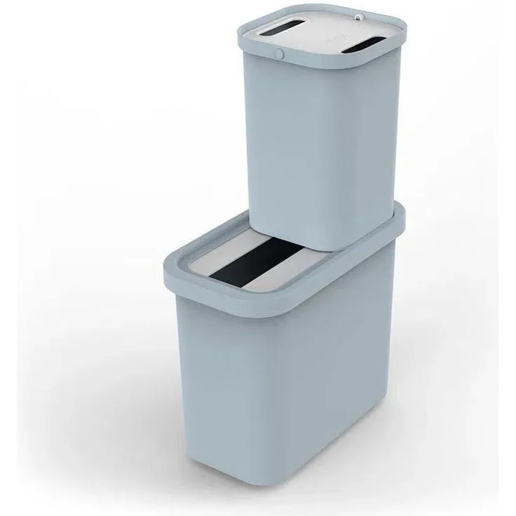 JosephJoseph GoRecycle 46 L Recycling-Sammelbehälter und Caddy Set Blau