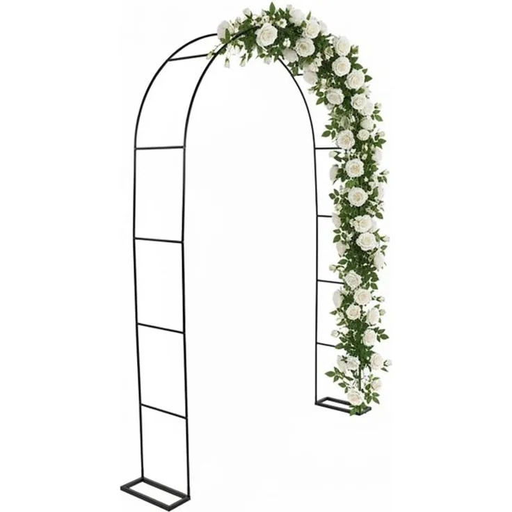 Rosenbogen XXL aus Metall mit Ständer 10052806