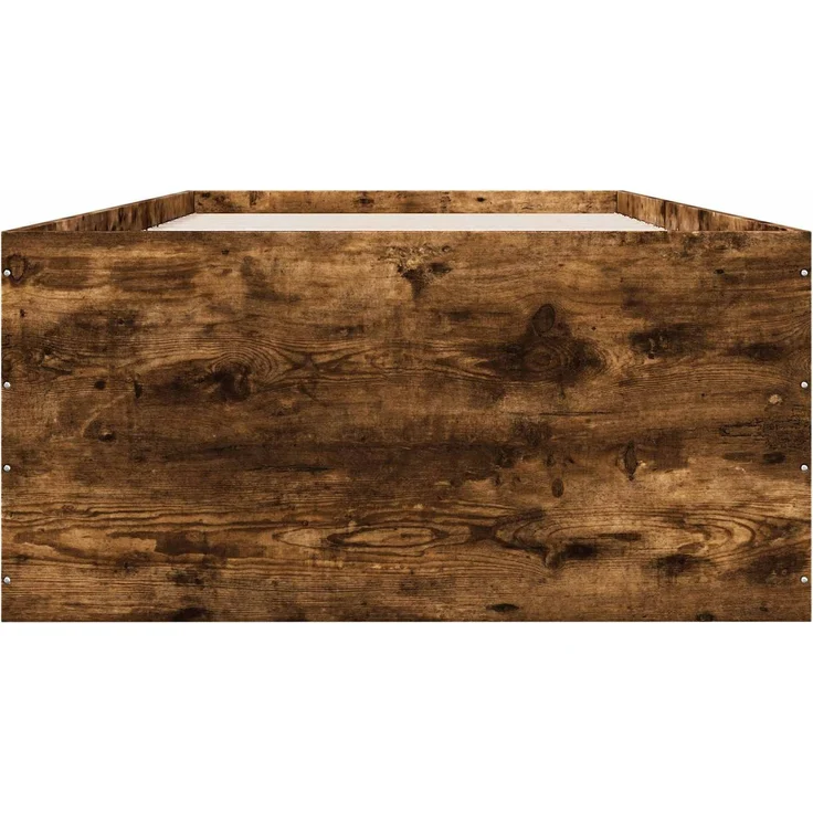 vidaXL Bodenbettgestell Geräucherte Eiche 80 x 200 cm Holzwerkstoff 3429535 – Bild 4