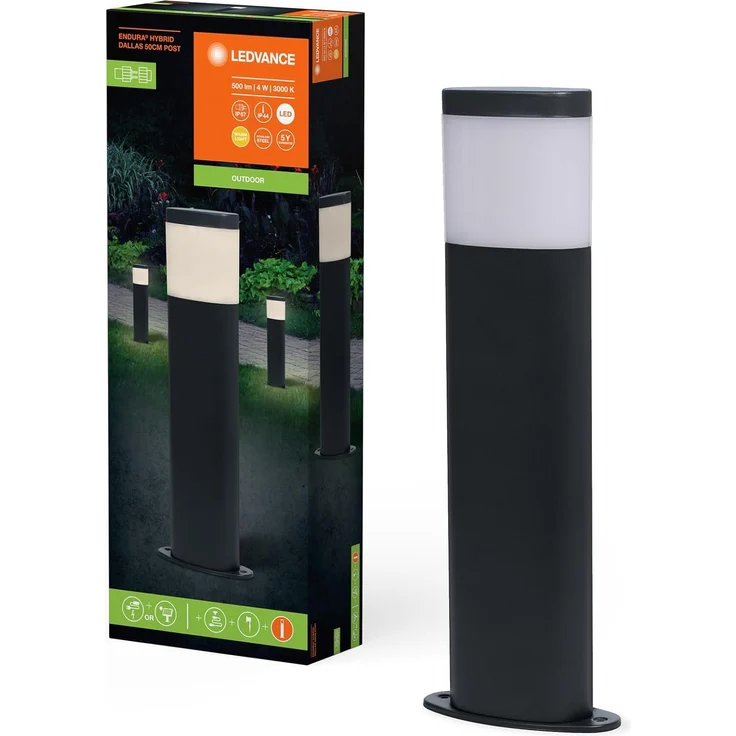 LEDVANCE Endura Hybrid Dallas 50 cm 4 W Dunkelgrau