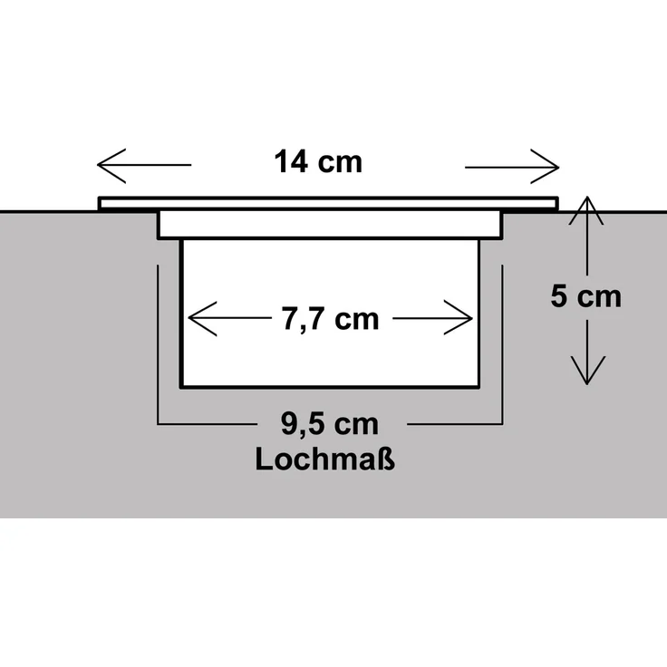 Solar LED Bodeneinbaustrahler CARLO für Außen, Edelstahl rund Ø14cm IP67 – Bild 7