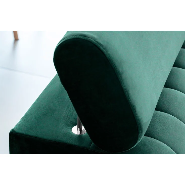 Sofa 3-Sitzer mit Schlaffunktion Schlafsofa ELENI Stoff Monolith Grün – Bild 5