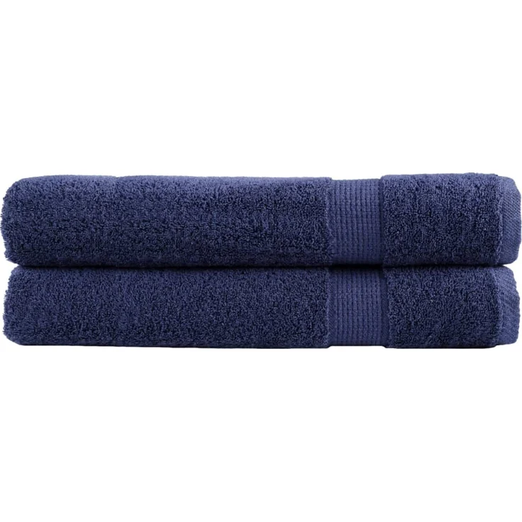 vidaXL Premium Handtücher SOLUND 2 Stk. Marineblau 100x200 cm 600 g/m² 137269 – Bild 1