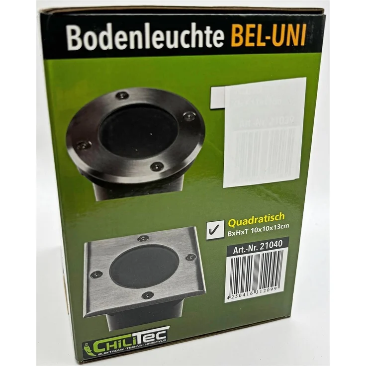 Bodenleuchte "BEL Uni Q"10x10x14cm, IP65, GU10 Fassung, 4eckig – Bild 8