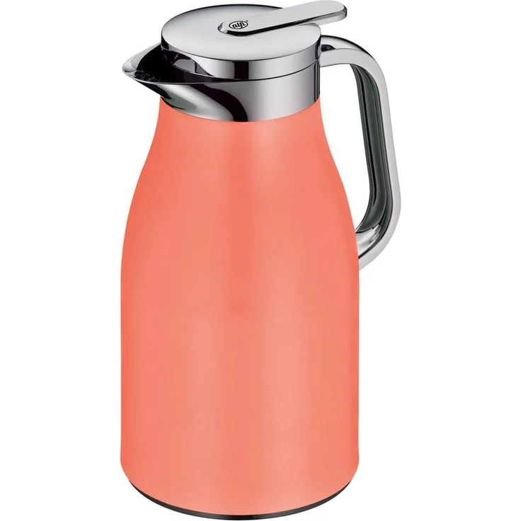 alfi SKYLINE 1,0l, deep apricot, Edelstahl-Isolierkanne mit hygienischem Hartglaseinsatz, Drehverschluss mit bequemer Drucktaste, ergonomischer Griff, ideal als Kaffeekanne, Teekanne, BPA-frei – Bild 2