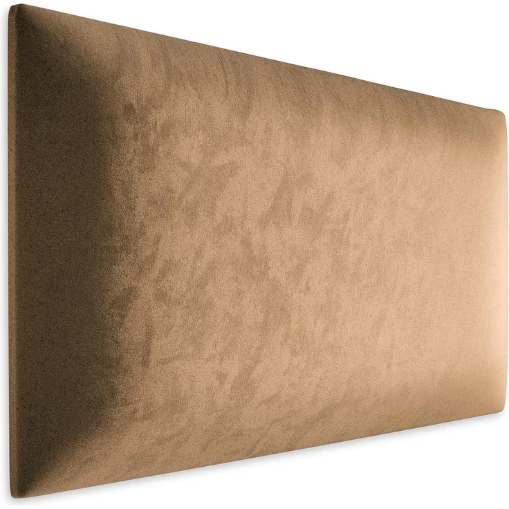 Muralo Samt Wandkissen Stoff Polsterpaneel Schlafzimmer Wohnzimmer Bett Wandpolster Bettkopfteil Lendekissen Modern Luxus Gepolstert Polster Paneel (Beige, 70x30 cm) – Bild 1