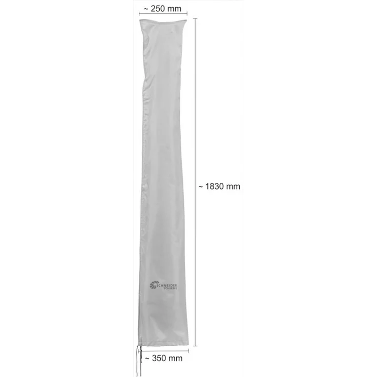 Schutzhülle bis 300 cm Schirm (mit RV und Stab) – Bild 3