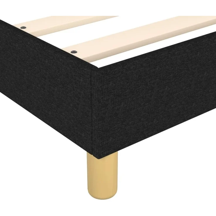 Boxspringbett Schwarz 160x200 cm Stoff [3120624] – Bild 3