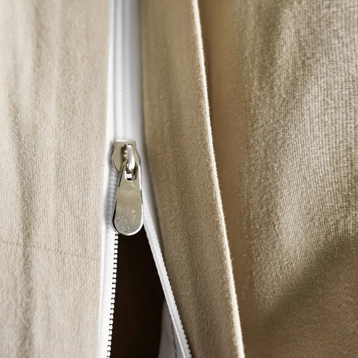 Bettwäsche 200 x 220 cm mit 2 Kissenbezüge 50 x 70 cm - 4-teilig für 2 Personen Beige – Bild 4