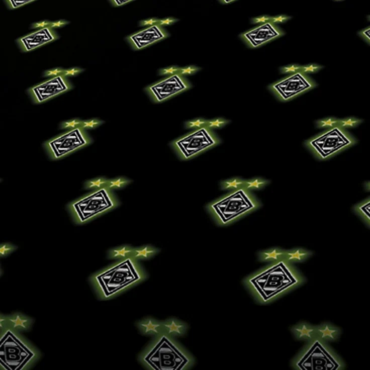 BERONAGE Spannbettlaken Borussia Mönchengladbach Spannbettlaken Schwarz 90/100 x 190/200 cm, 100% Baumwolle, Gummizug: ja, (1 Stück), Die Fohlen Elf – Bild 5
