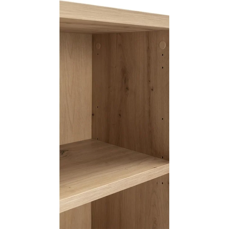 Regal Design-Office / Disegno, Holzwerkstoff, Holzfarben, 81 x 119 x 35 cm – Bild 5