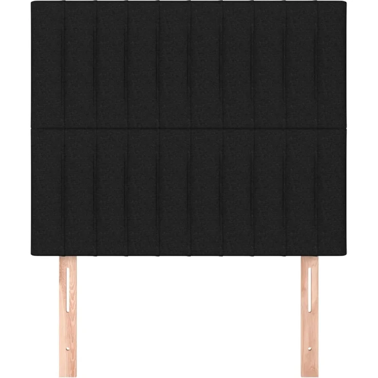 vidaXL Kopfteile 2 Stk. Schwarz 90x5x78/88 cm Stoff 3116554 – Bild 3