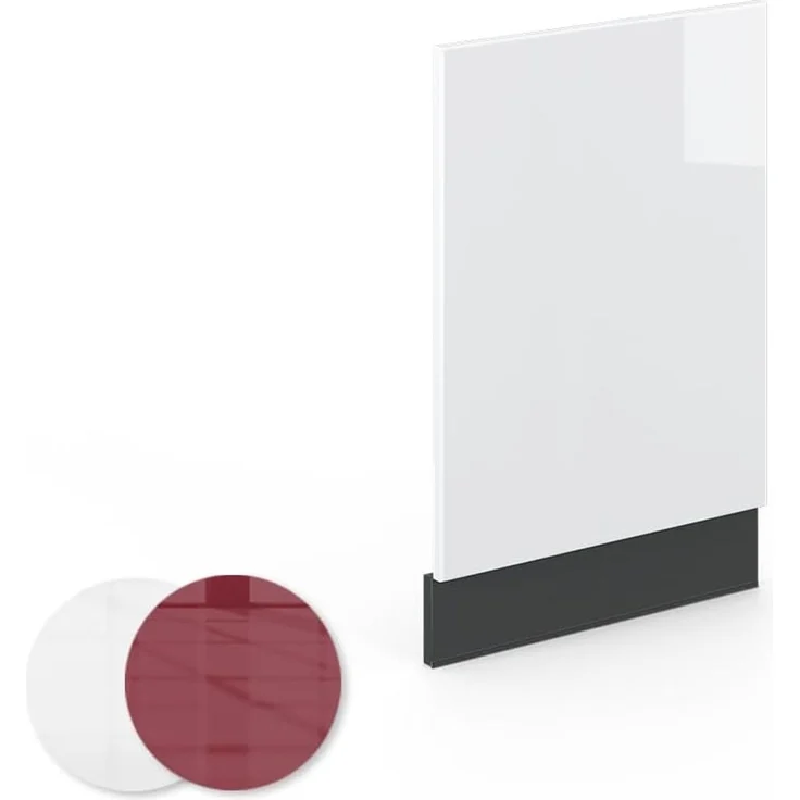 Frontblende Fame-Line Weiß Hochglanz 45 cm ohne Arbeitsplatte Vicco – Bild 5